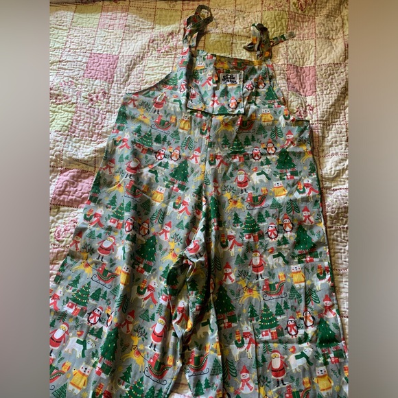 Handmade Christmas Dungarees - Picture 1 of 2